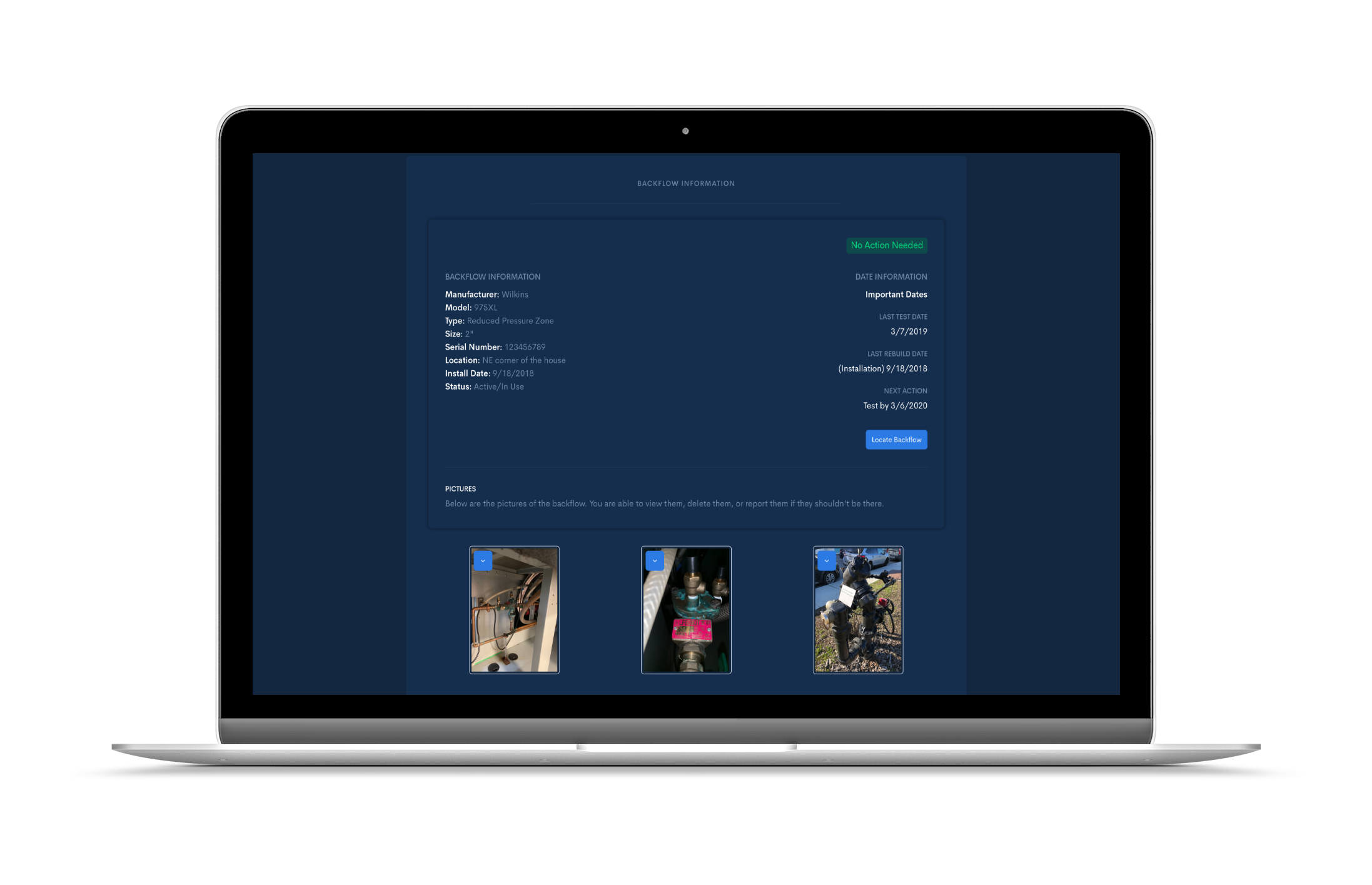 login page